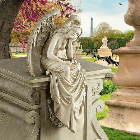 DESIGN TOSCANO Resting Grace Sitting Angel Statue: Medium NG34725